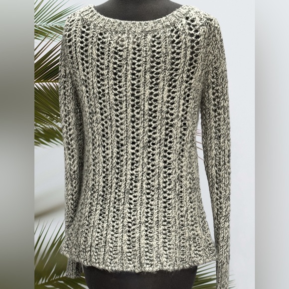 Loft Grey Alpaca Loose Knit Pullover Sweater Size S - Picture 3 of 4